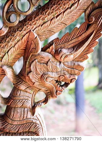 Carve wood made by carve wood for decorated house.