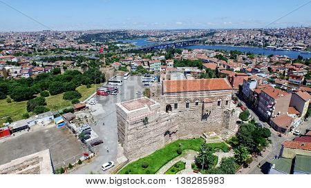 Amazing landscape of Istanbul historical peninsula and mosques