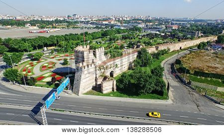 Aerial View of Istanbul Historical Peninsula, Turkey