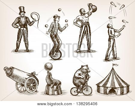 Circus Illustrations, Unique Modern and Vintage Style Stock Illustrations  for Licensing