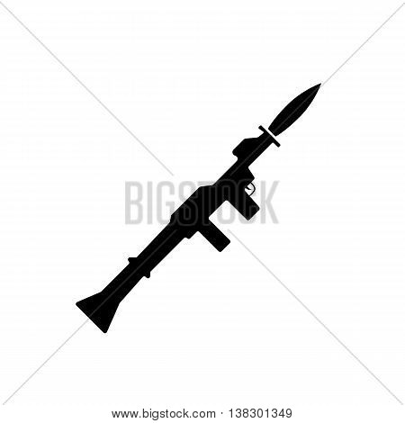 Grenade launcher icon. Flat design vector illustration