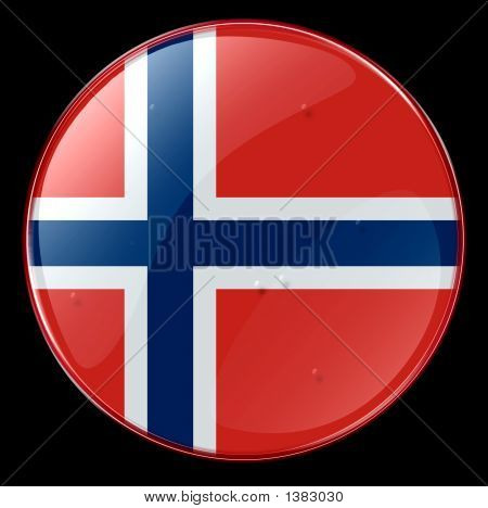 Botão de bandeira da Noruega