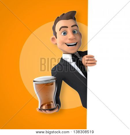 Fun businessman