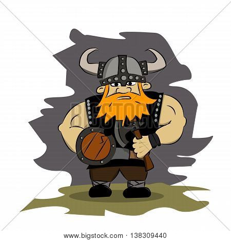 Medieval Warriors - Viking with ax and shield