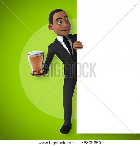 Fun businessman