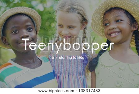 Teenybopper Young Children Youth Kids Concept
