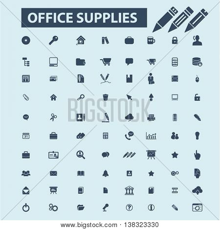 office supplies icons
