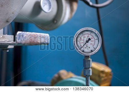 cloack face on molding machine with blurred background