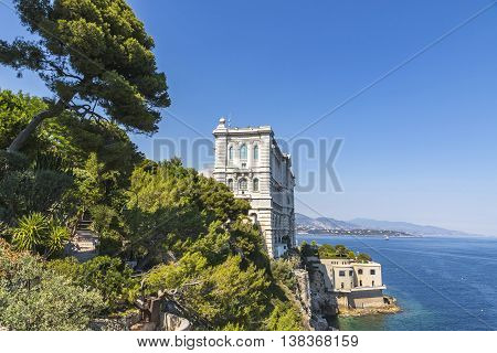 Building Of Oceanographic Museum In Monaco