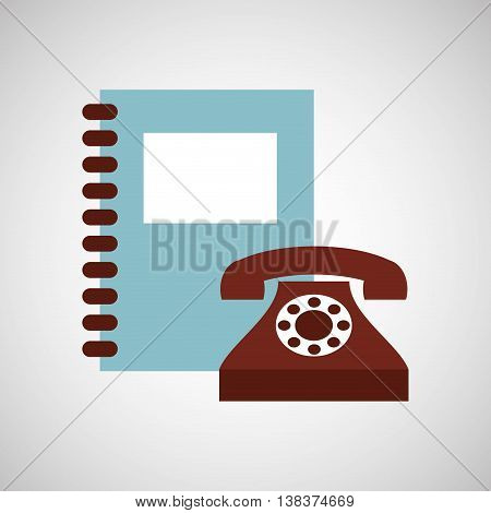 phone book notebook adress isolated, vector illustration eps10