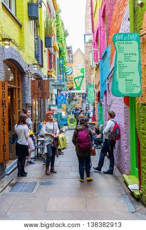 Picturesque Alley Neals Yard In London, Uk