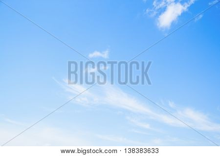 Blue sky and cloud motion white fluffy at beautiful for background