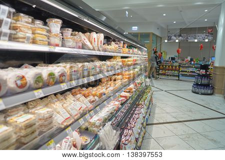 CHICAGO, IL - CIRCA APRIL, 2016: inside of the Walgreens store. The Walgreen Company is an American pharmaceutical company which operates the second-largest chain in the USA behind CVS Health.