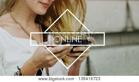 Online Internet Connection Network social Media Concept