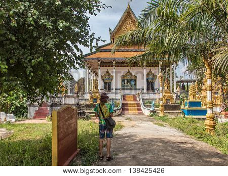 Seema Malaka temple on Beira Lake. Colombo, Sri Lanka. Panorama