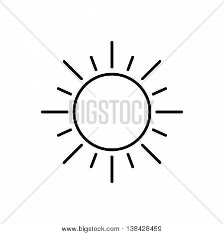 Universal Sun icon to use in web and mobile UI energy basic UI element.