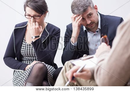 Upper-class Marriage Seeking The Help Of A Mediator
