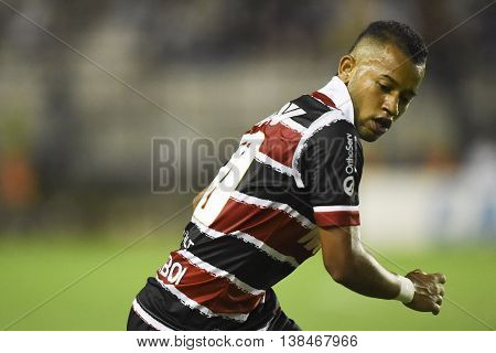 Rio de Janeiro Brasil - july 13 2016: Lele player in match between Vasco and Santa Cruz by the Brasil championship in the Sao Januario Stadium