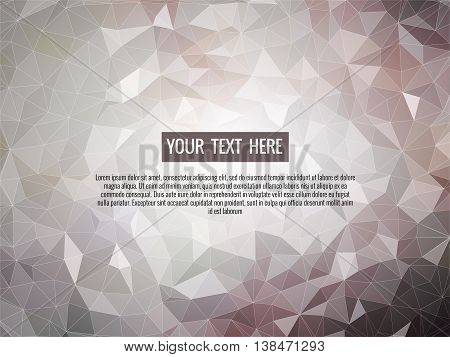Shining low poly abstract background  for graphic design element