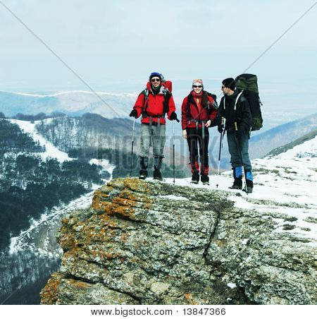 Turysta w Himalajach