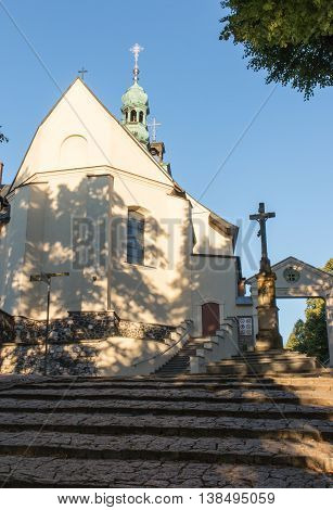 Mountain St. Anna Basilica Franciscan monastery and the International Shrine of St. Anna Poland