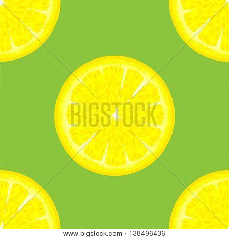 Sliced Citrus Seamless Pattern. Exotic Ftuit Background