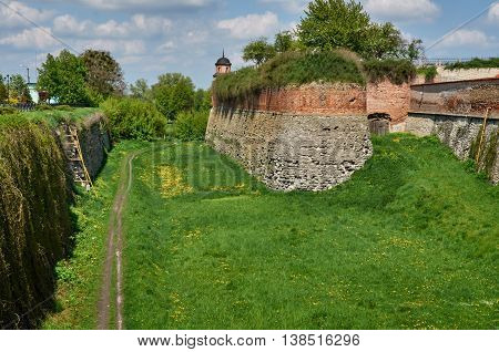 part of fortificatio castle in Dubno. Lviv region. Ukraine.