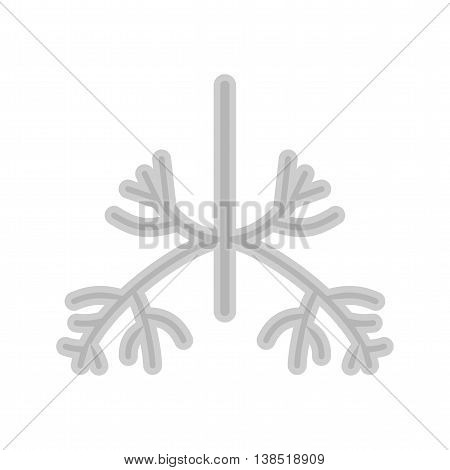 System, health, lungs icon vector image. Can also be used for human anatomy. Suitable for mobile apps, web apps and print media.