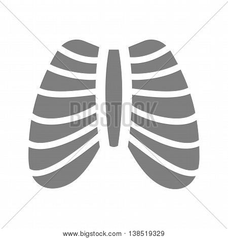 System, ribcage, shape icon vector image. Can also be used for human anatomy. Suitable for mobile apps, web apps and print media.