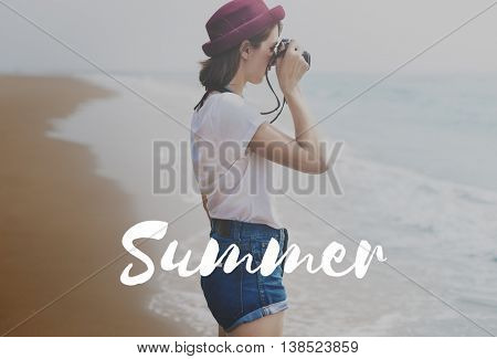 Summer Vacation Holiday Beach Sunny Concept