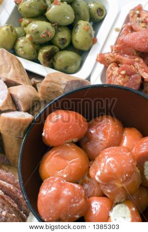 Antipasti ; Poivrons farcis d'en haut