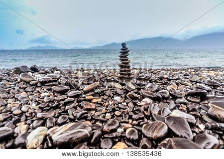 Holiday in Thailand - Beautiful island of Black Rock Ko Hin Ngam, Koh Lipe