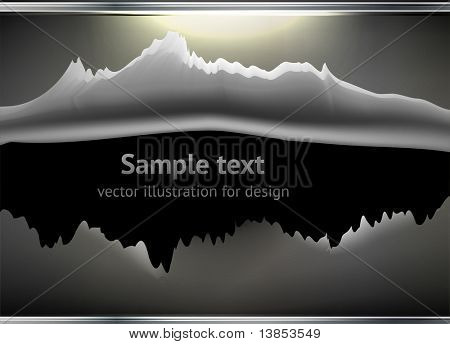 총알 구멍 및 테크노 디자인 금속 추상 배경에서 슬래시. eps 10