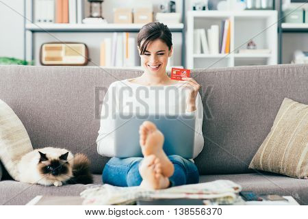 Woman Shopping Online