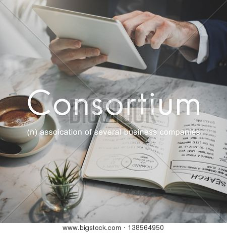 Consortium Alliance Combine Cooperative Group Concept