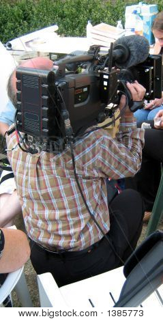 Fotógrafo tirar foto no Show/programa de Tv