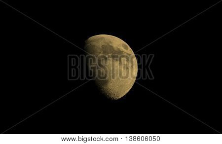 Gibbous Moon Sepia