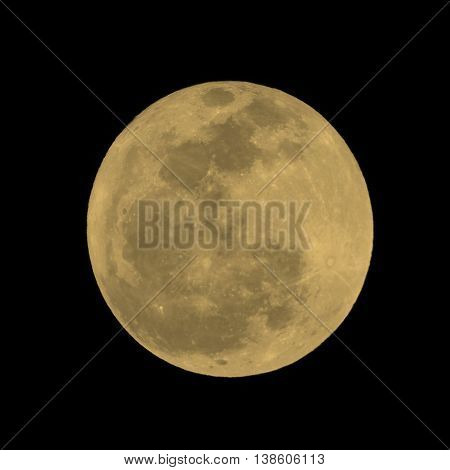 Full Moon Sepia