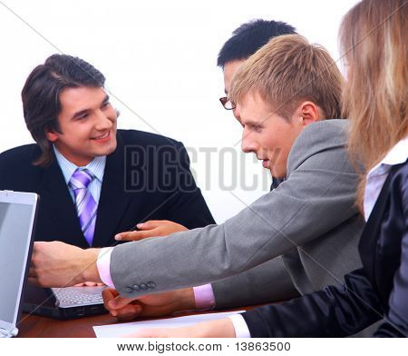Businessteam en oficina