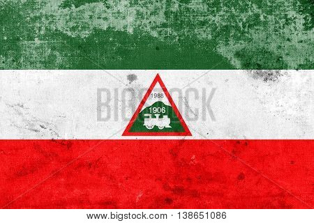 Flag Of Joao Neiva, Brazil, With A Vintage And Old Look