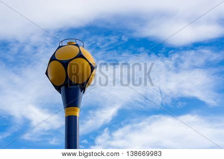 water supply tank  with blue sky background