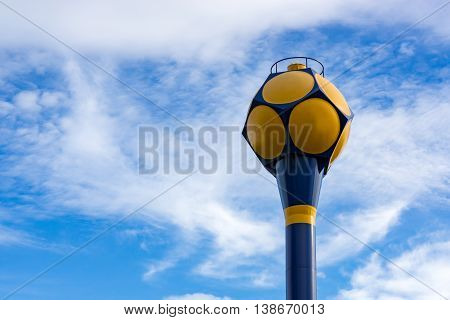 water supply tank  with blue sky background