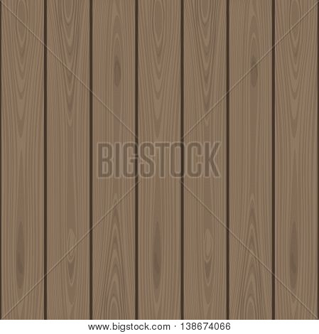 Dark wooden background. Wood texture. Vector illustration