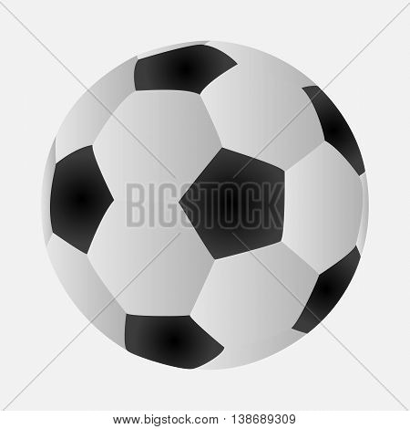 vector illustration of a isolated soccer ball
