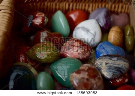 Different hearts from different kind of stones.