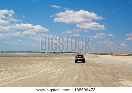 Dune buggy on the beach near Jericoacoara