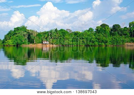 Tilt House On The Amazon River