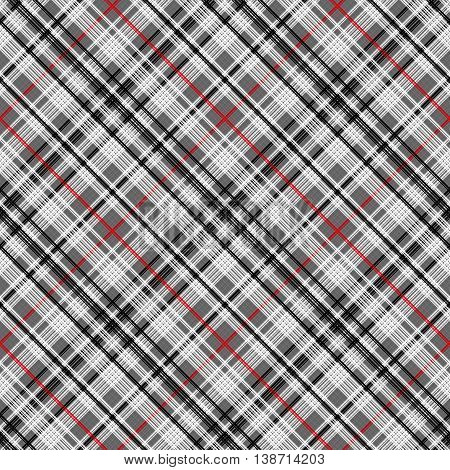 Checkered seamless pattern of interwoven multi-colored thin strips. Motley abstract symmetrical pattern. Template for fabrics, wallpaper. Vector eps10