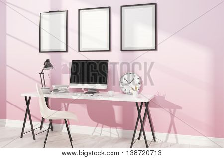 Comfortable Study With Posters