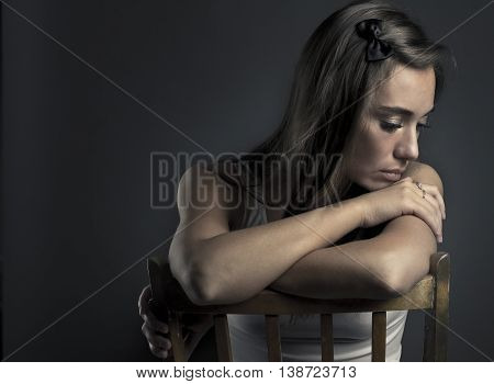 Beautiful Girl With A Melancholy